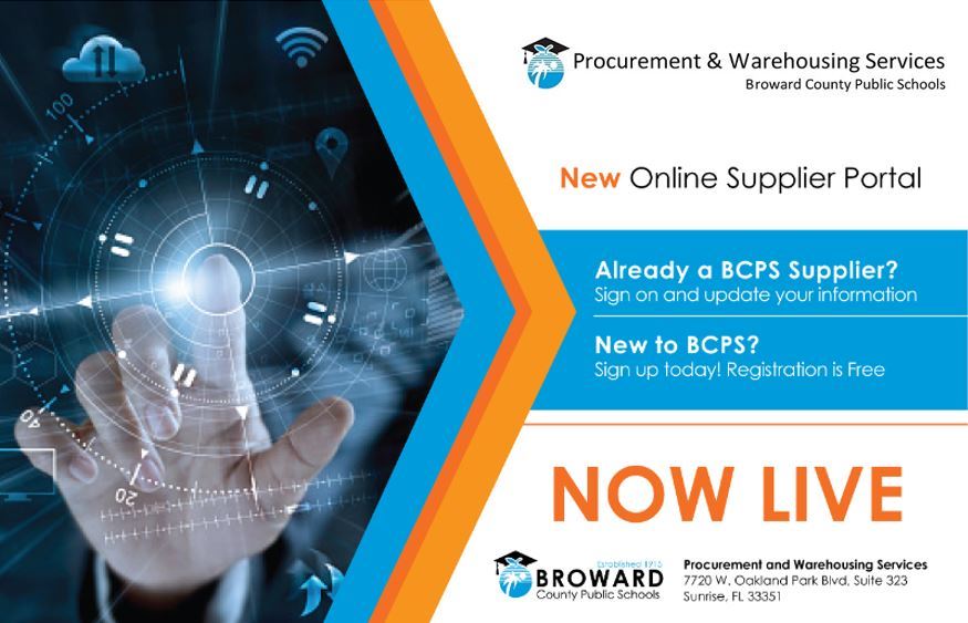Procurement and Warehousing - eProcure Announcement - New Online Supplier Portal is NOW LIVE